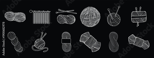 hand drawn vector set of medical icons