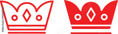 crown, coronet, heraldic, black and white, minimal, line art, vector illustration