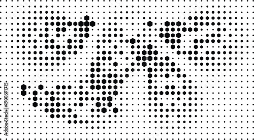 Retro halftone screen tone dots abstract vector background