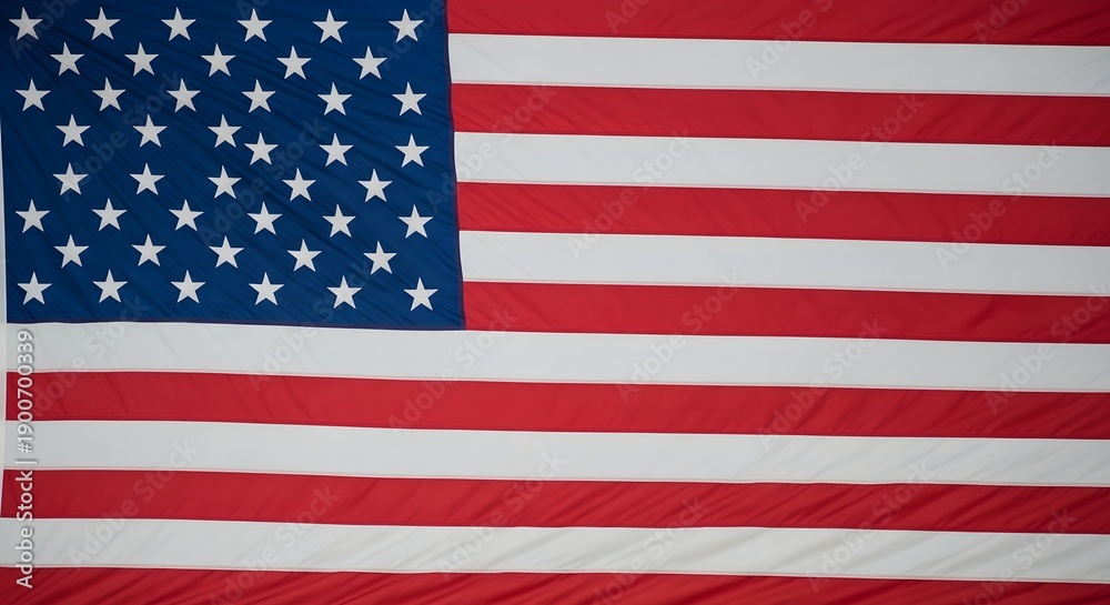 Obraz premium American flag with 50 stars and 13 stripes