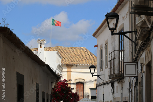 In an alley in the old town of Loule, Portugal  