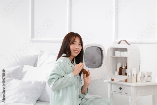 Beautiful young woman with ...