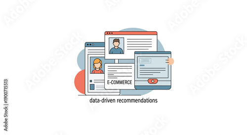 Datadriven recommendations for ecommerce websites and user profiles.