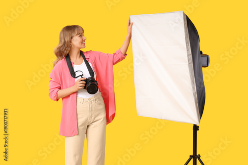 Beautiful young woman with ...