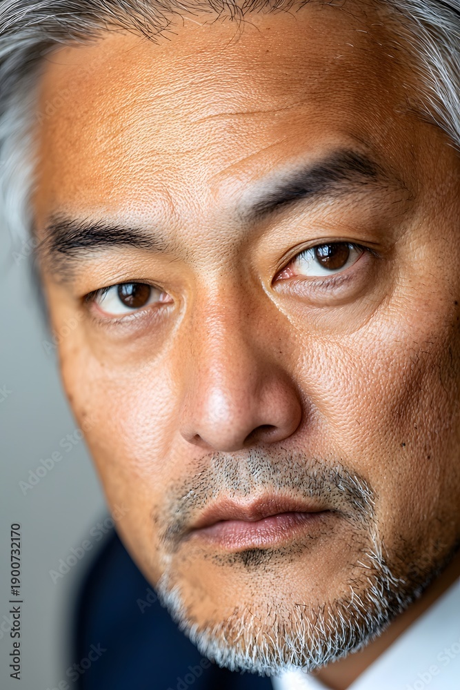 Fototapeta premium Professional asian male manager leadership portrait in office