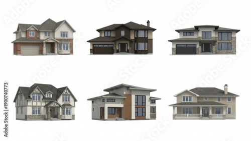 Collection of Modern Houses with Varied Architectural Styles
