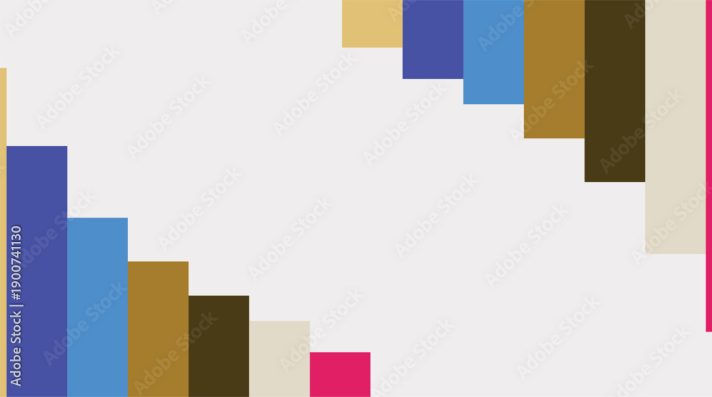 Fototapeta premium A vibrant 3d illustration of a colorful business bar graph with a rising arrow showing financial growth and market success on a white background
