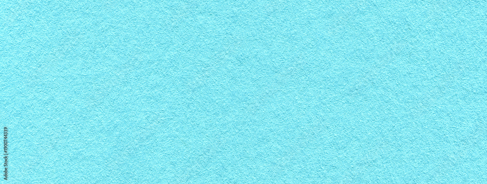 Fototapeta premium Light blue textured paper background with subtle grain surface and structure. Pastel turquoise paper backdrop, macro