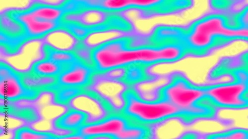 Colorful, abstract pattern with irregular shapes and vibrant hues creating a dynamic surface