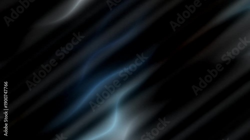 Abstract dark wave forms with flowing, smooth lines and gradient lighting effects