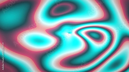 Abstract dynamic pattern with swirling bright colors and smooth flowing shapes