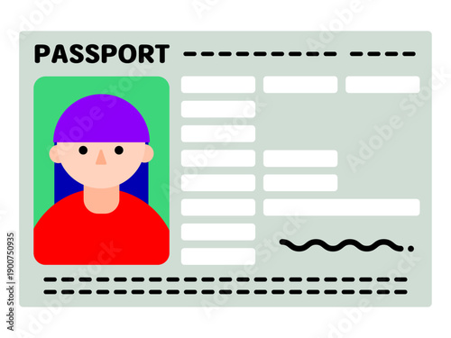 パスポートのイラスト素材