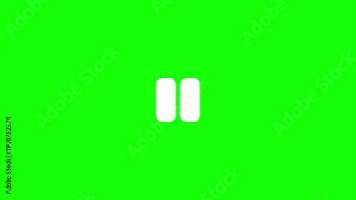 Clicking pause and play buttons. Click pause and click play. Pause video icon. Play button animation. Video music play sign