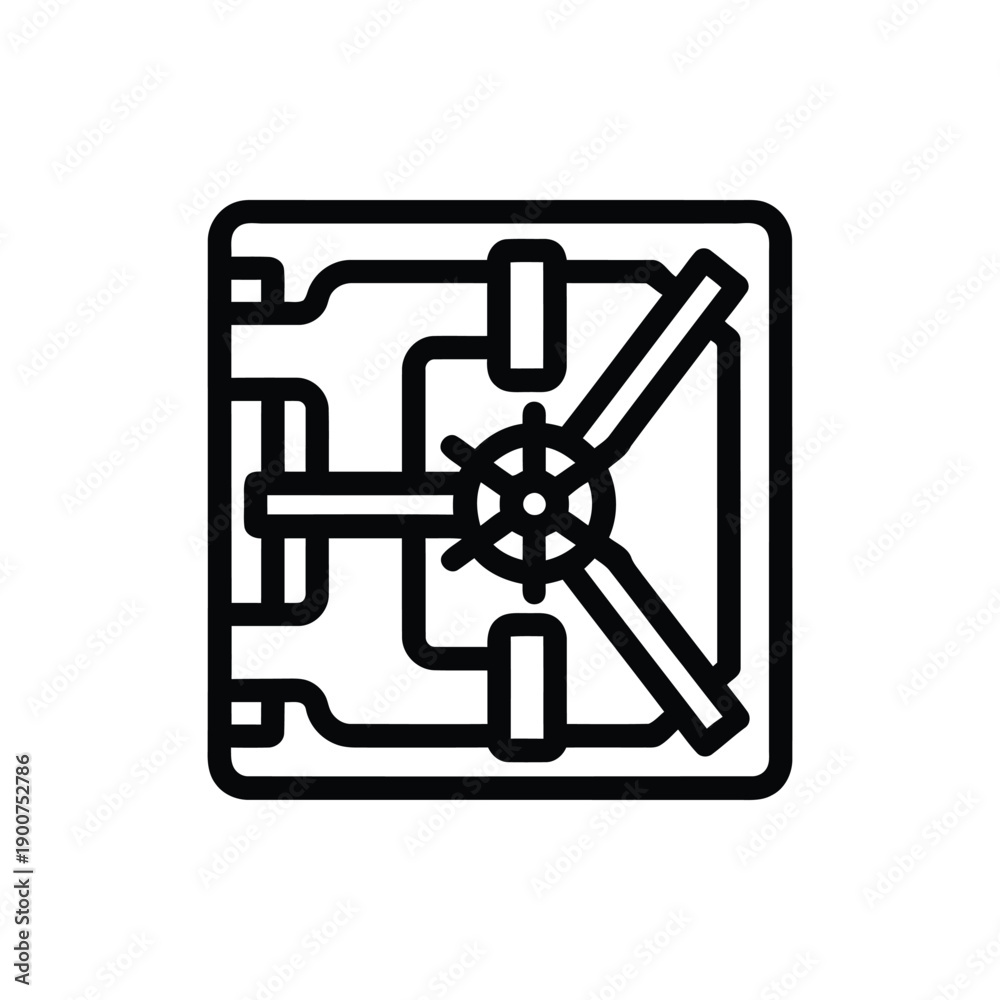 Obraz premium Heavy Bank Vault Door