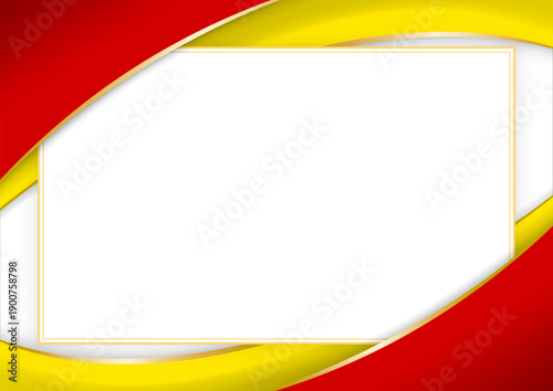 horizontal frame and border with Macedonian flag
