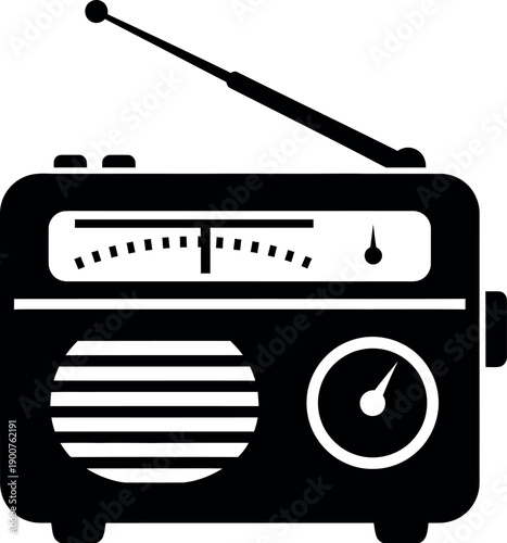 Vector radio icon