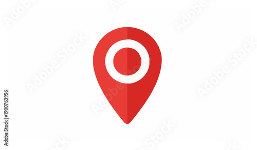 Geolocation Map Pin Marker Flat Vector Icon