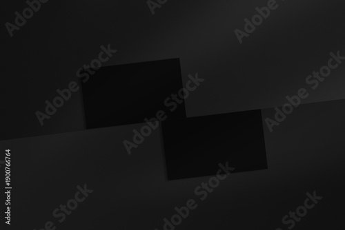 Business Card Mockup Against Gray Background