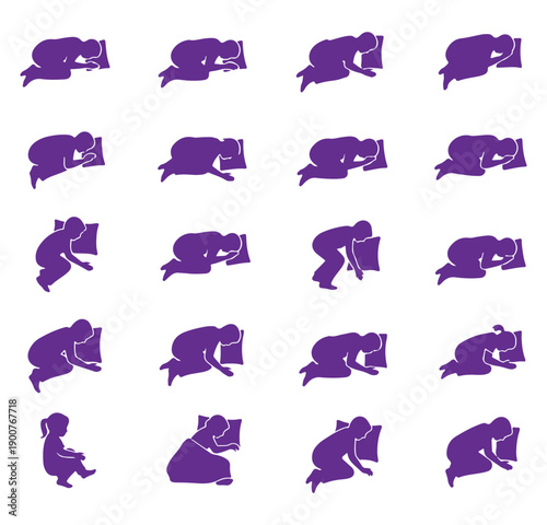 Spiritual meditation prayer silhouettes, peaceful zen lifestyle pattern, worship and faith background art, religious devotion silhouette vector, inner peace meditation poses, spiritual awakening soul 