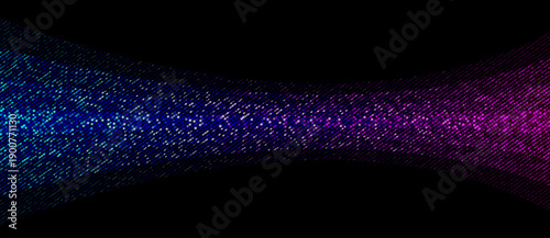 Colorful pixel gradients converge into a symmetrical digital flow. A vibrant abstract visualization of data movement, transformation, and structured energy in tech design.