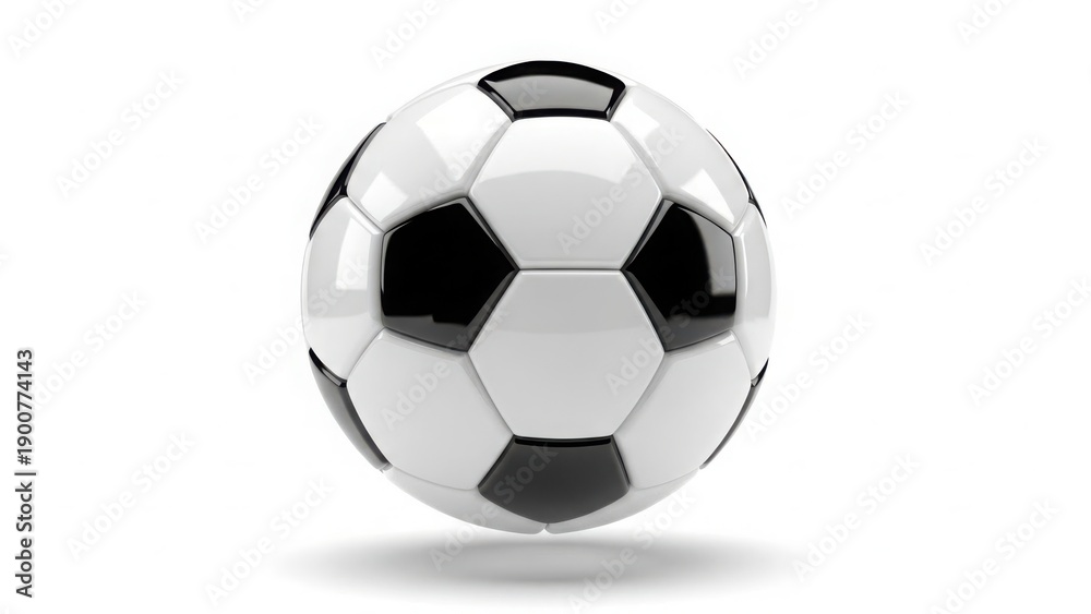 Fototapeta premium A shiny soccer ball
