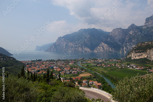 Urban Lakeside Landscape in Torbole on Lake Garda