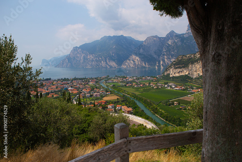 Urban Lakeside Landscape in Torbole on Lake Garda