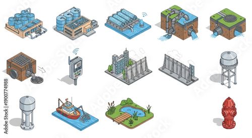 Water Treatment, Urban Infrastructure, and Utility Systems for City Planning and Environmental Management