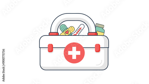 First Aid Kit Box Medical.