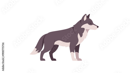 Illustration of a wolf.