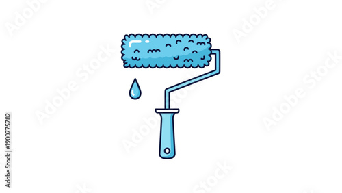 Paint Roller with Drop.