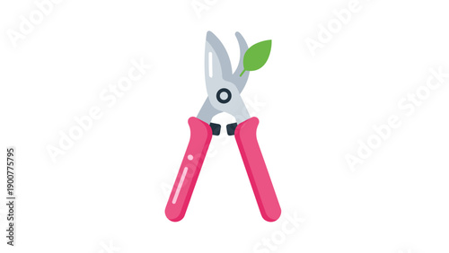 Pink Garden Pruning Shears Tool.