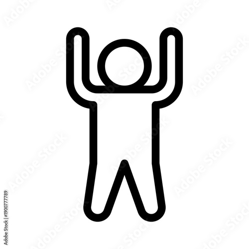 mountainpose line icon