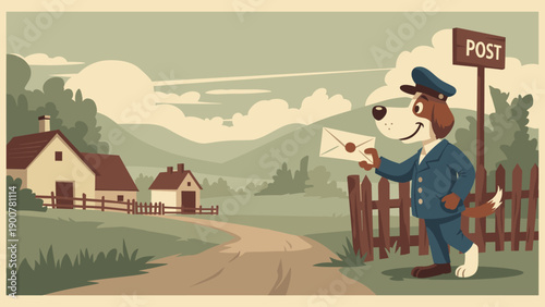 Dog postman