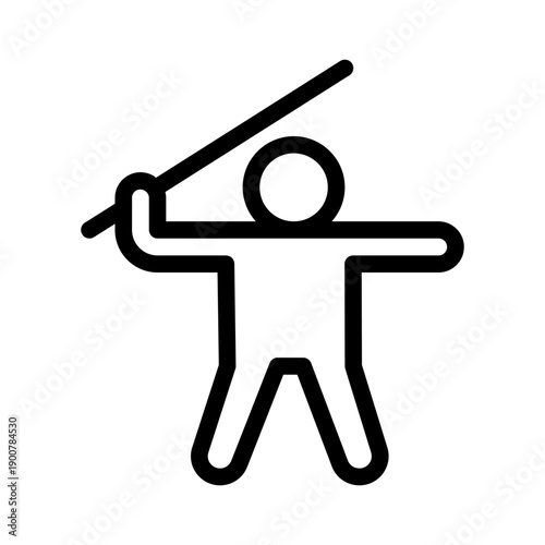 javelin line icon