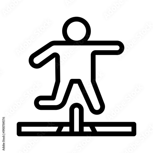 steeplechase line icon