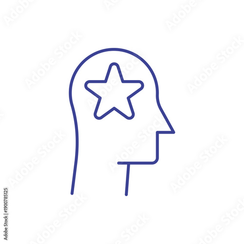Human Mind Concept Line Icon