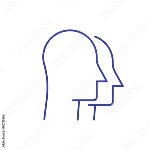 Human Mind Concept Line Icon