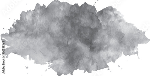Gray watercolor splash texture abstract background