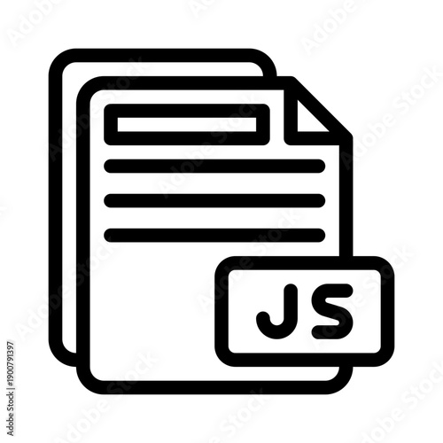 javascript line icon