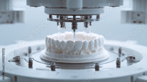 High-precision digital manufacturing of custom dental prosthetics using advanced 3D printing technology for dentistry