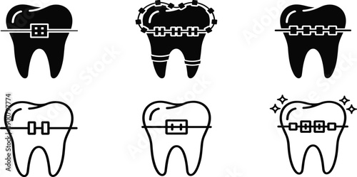 Black medical icons set with cross heart rate medicine bottle pharmacy caduceus syringe microscope capsule first aid kit bandage and tube