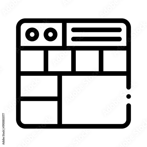 wireframe line icon