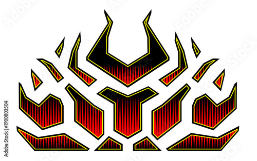 Blazing fire decals for the...