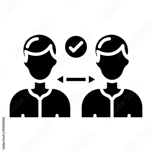 Social Distancing Vector Icon