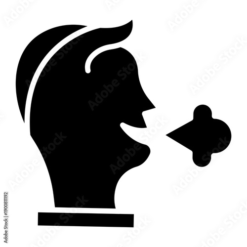 Shortness of Breath Vector Icon