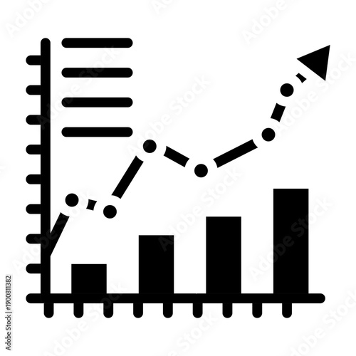 Burnup Chart Vector Icon