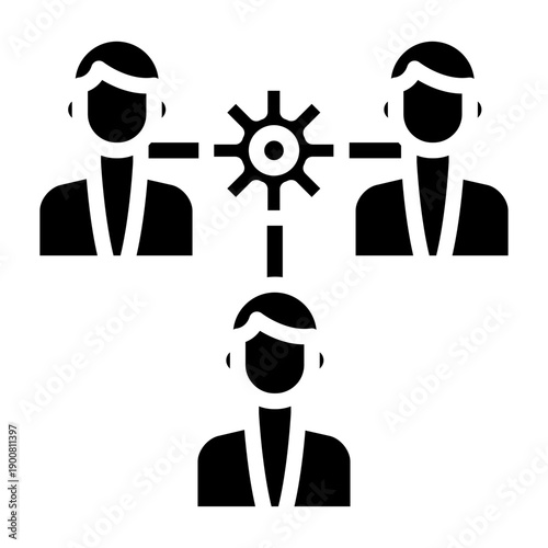 Cross functional Team Vector Icon