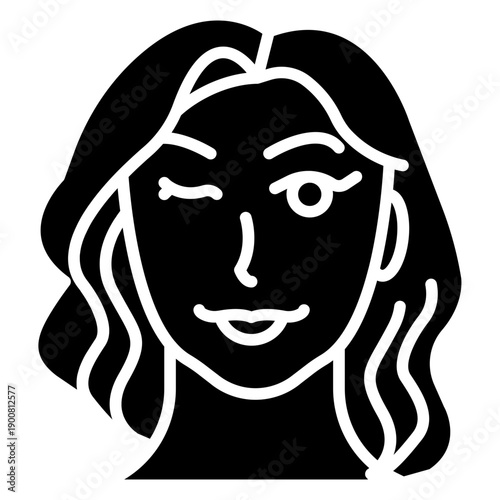 Flirtatious Vector Icon