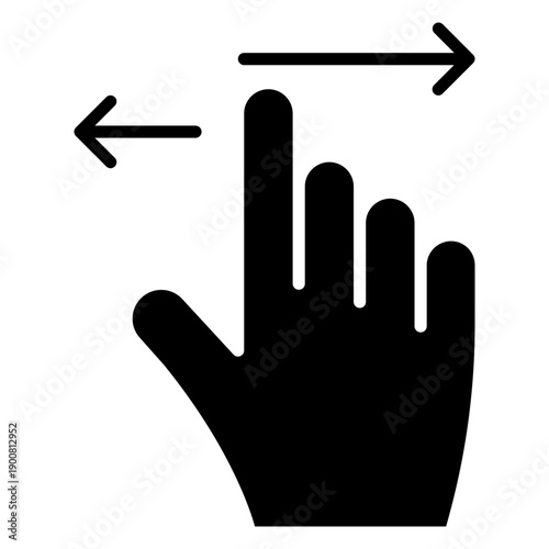 Swipe Left Vector Icon